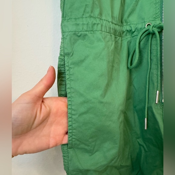 Pistola Cotton Zip-Up Avocado Green Utility Romper - Picture 5 of 12